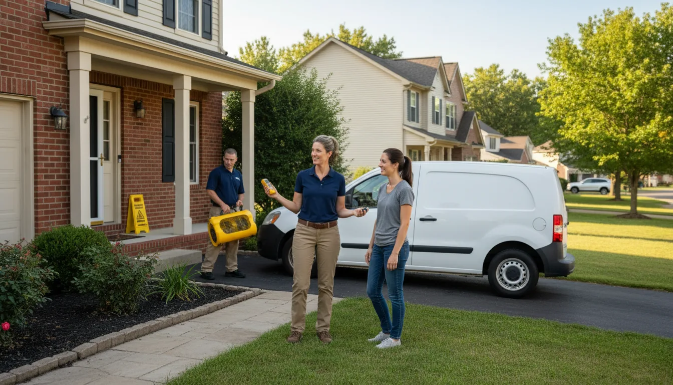 Residential water damage restoration in Chauvin, LA